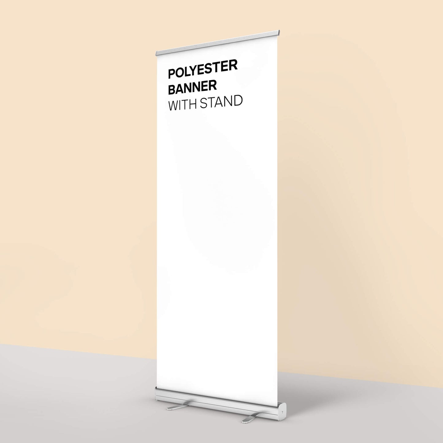 Roll-up-banner i polyester med stativ - Trykk Uttrykk Print Material (Store description) #