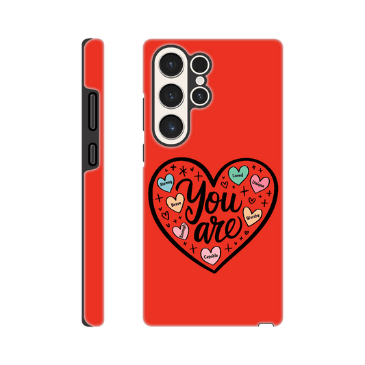 Samsung tøft mobildeksel – 40 Valentinsdesign - Trykk Uttrykk Print Material (Store description) #