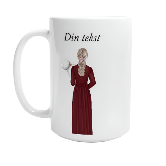 Hvitt keramikkrus – tilpasset for nyfødt (15 oz) - Trykk Uttrykk Print Material (Store description) #