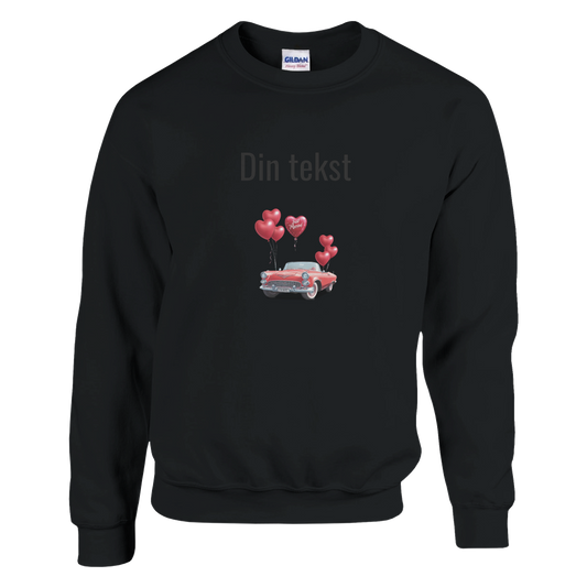 Klassisk unisex genser med rund hals – 160 bryllupsdesign - Trykk Uttrykk Print Material (Store description) #