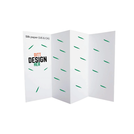 8-siders brosjyre med trekkspillfals – ubestrøket papir - Trykk Uttrykk Print Material (Store description) #