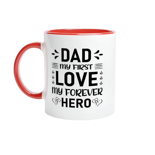 Keramikkopp med farget innside – 6 farsdagsdesign – 11 oz - Trykk Uttrykk Print Material (Store description) #