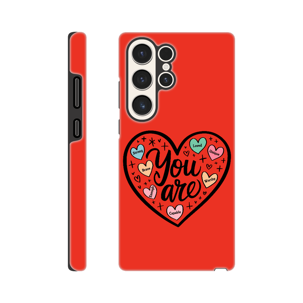 Samsung tøft mobildeksel – 40 Valentinsdesign - Trykk Uttrykk Print Material (Store description) #