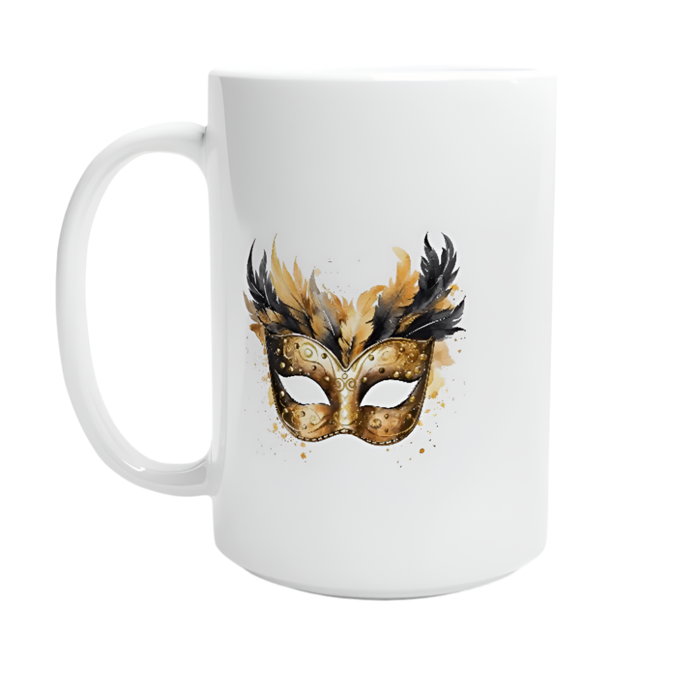 Hvit 15 oz keramikkopp –  58 nyttårsdesign - Trykk Uttrykk Print Material (Store description) #