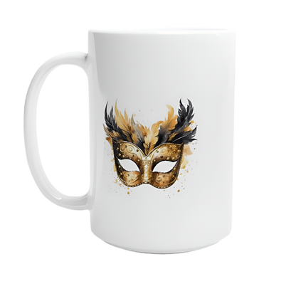 Hvit 15 oz keramikkopp –  58 nyttårsdesign - Trykk Uttrykk Print Material (Store description) #