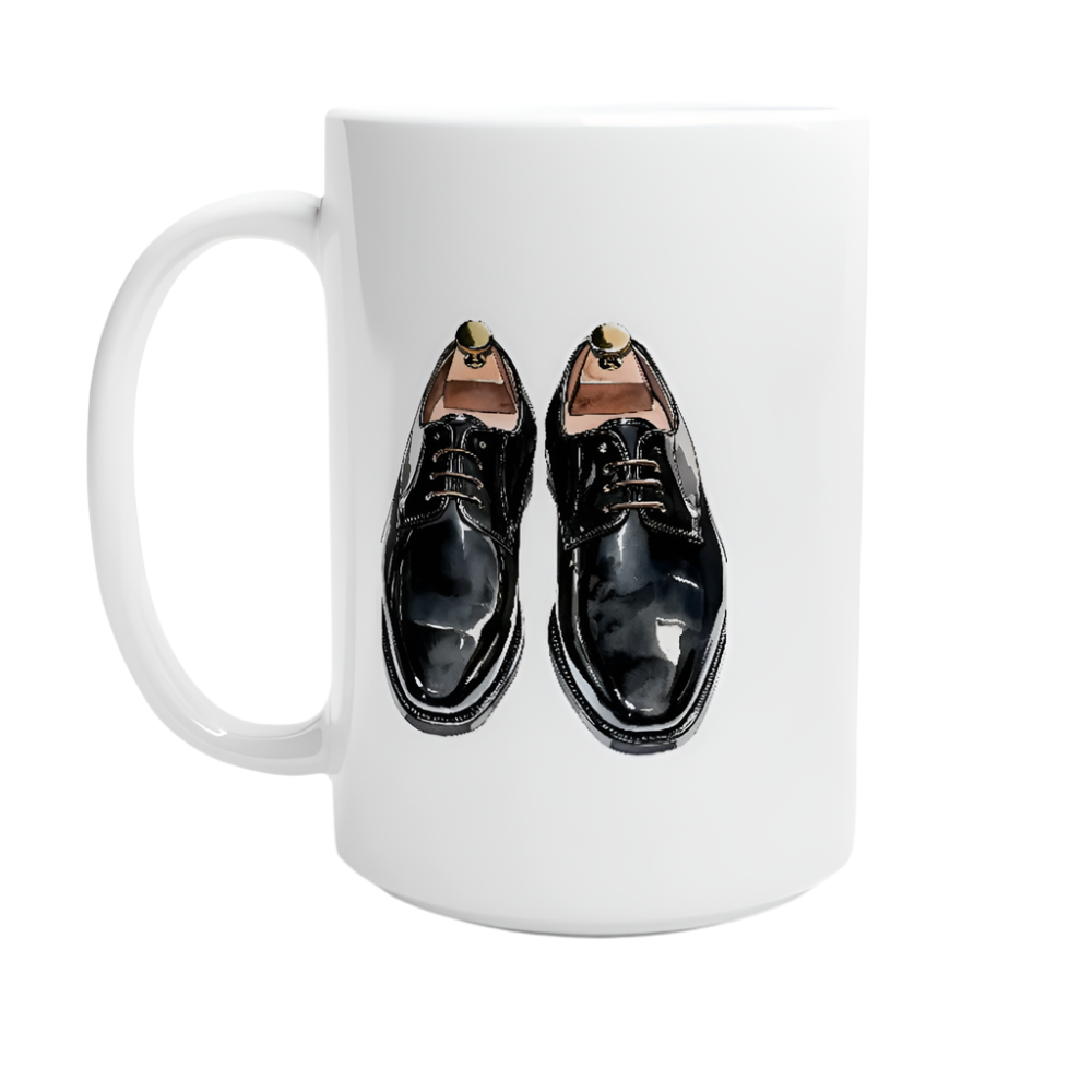 Hvit 15 oz keramikkopp –  58 nyttårsdesign - Trykk Uttrykk Print Material (Store description) #