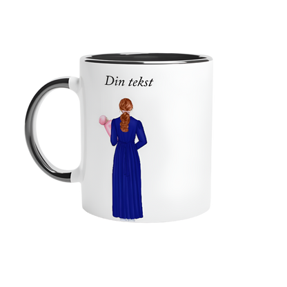 Tilpasset krus for nyfødt – hvitt keramisk med farget innside (11 oz) - Trykk Uttrykk Print Material (Store description) #
