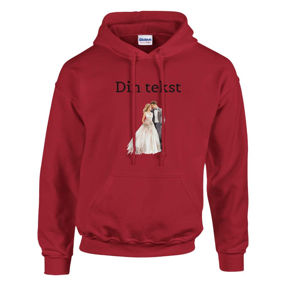 Klassisk unisex hettegenser – 160 bryllupsdesign - Trykk Uttrykk Print Material (Store description) #