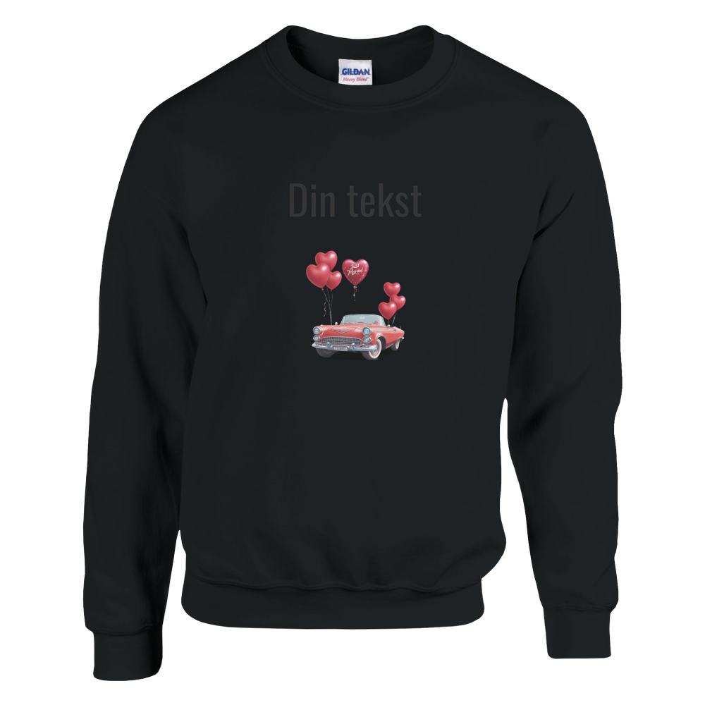 Klassisk unisex genser med rund hals – 160 bryllupsdesign - Trykk Uttrykk Print Material (Store description) #