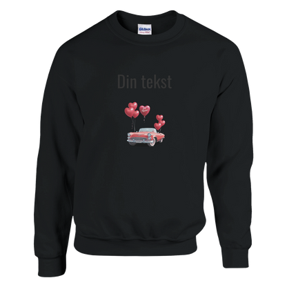 Klassisk unisex genser med rund hals – 160 bryllupsdesign - Trykk Uttrykk Print Material (Store description) #
