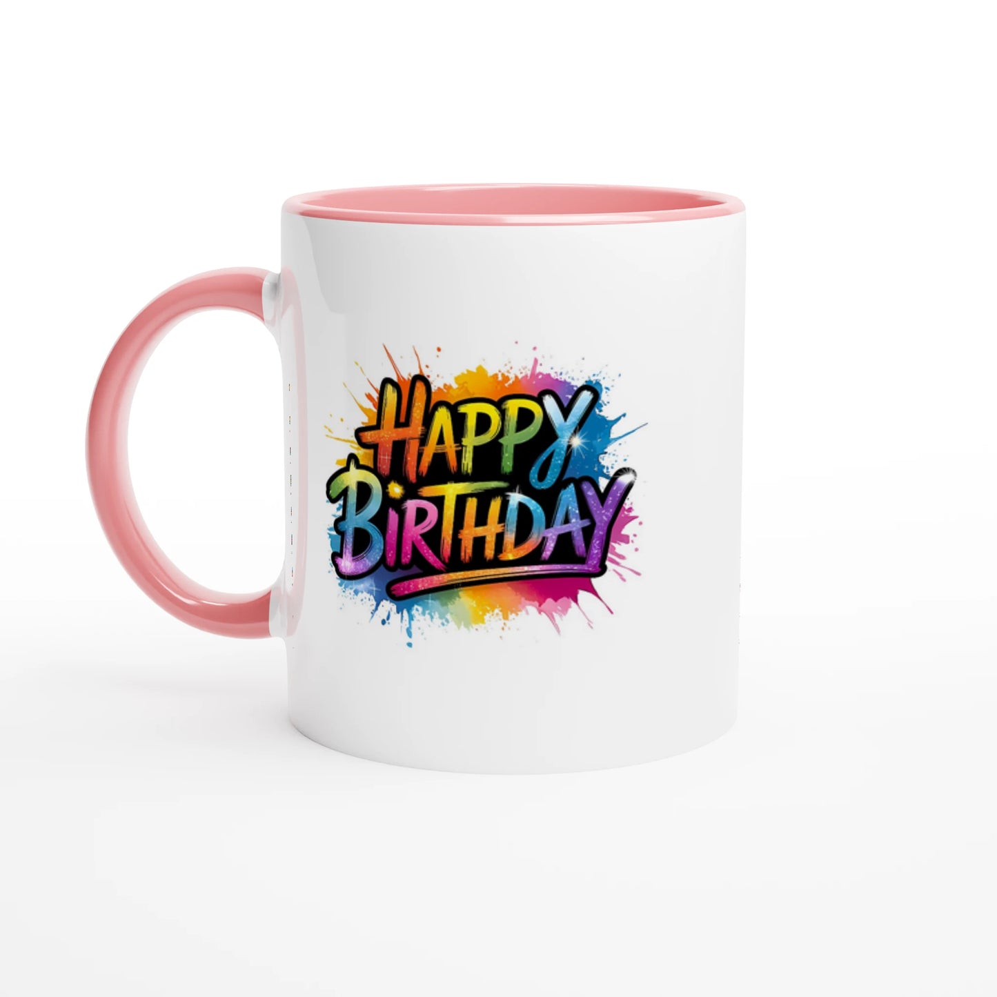 Keramikkkopp med farget innside – 95 bursdagsdesign  (11 oz) - Trykk Uttrykk Print Material