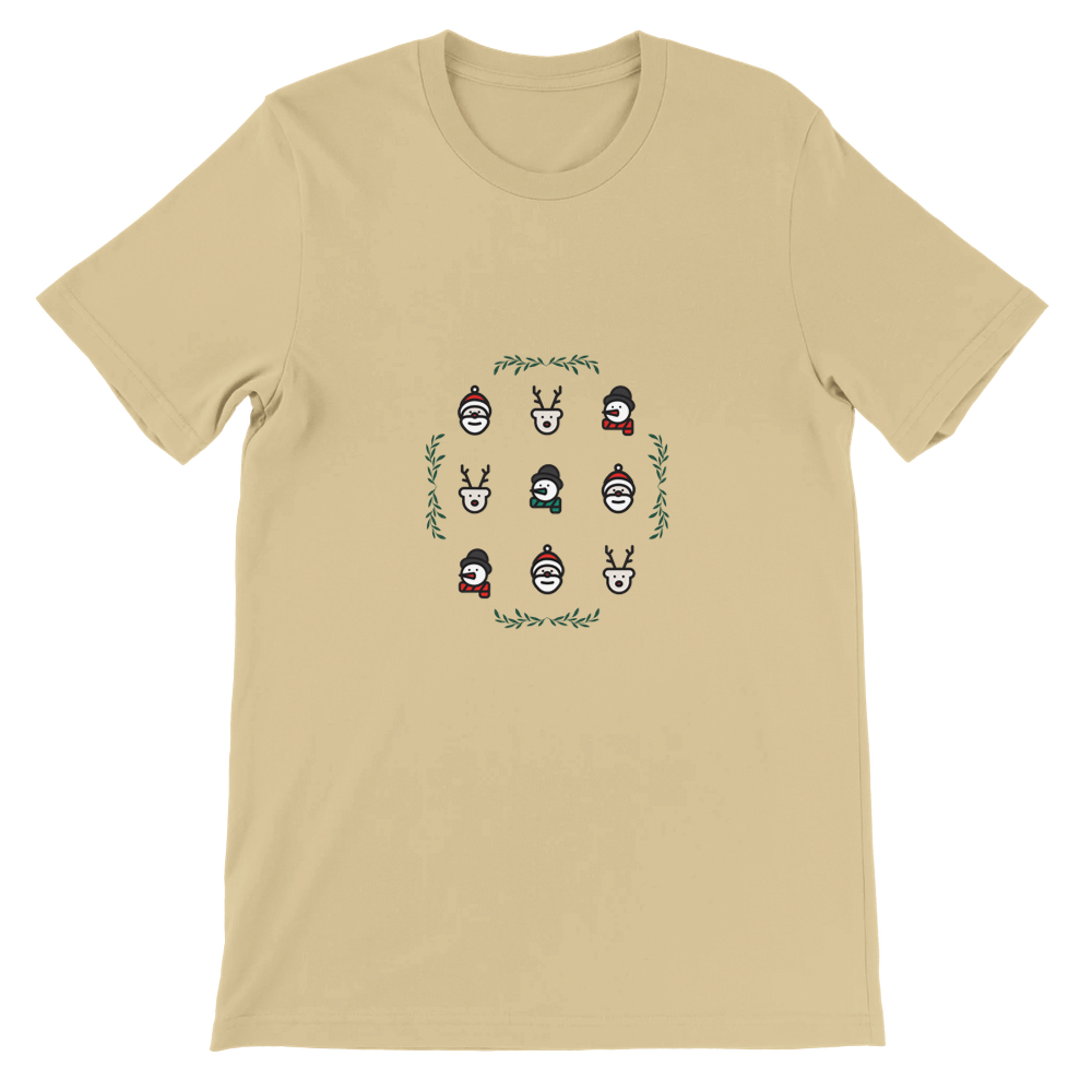 Premium unisex T-shirt – 40 juledesign - Trykk Uttrykk Print Material (Store description) #