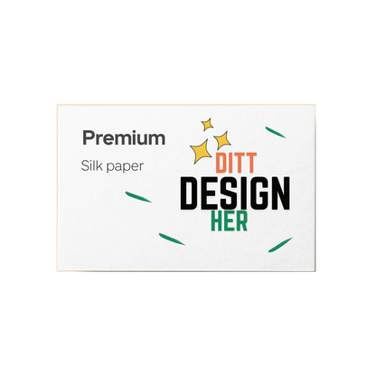 Premium silk papir - Trykk Uttrykk Print Material (Store description) #
