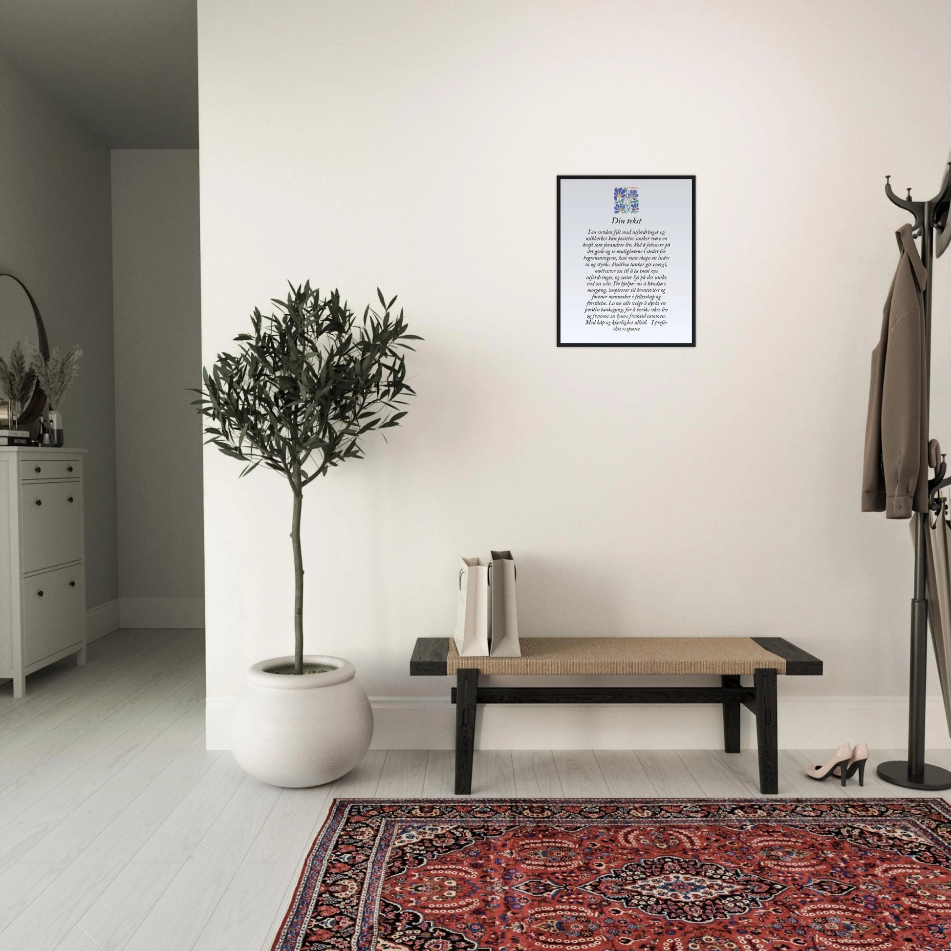 Personlig plakat i halvmatt papir med treramme – 29 inspirasjonsdesign - Trykk Uttrykk Print Material