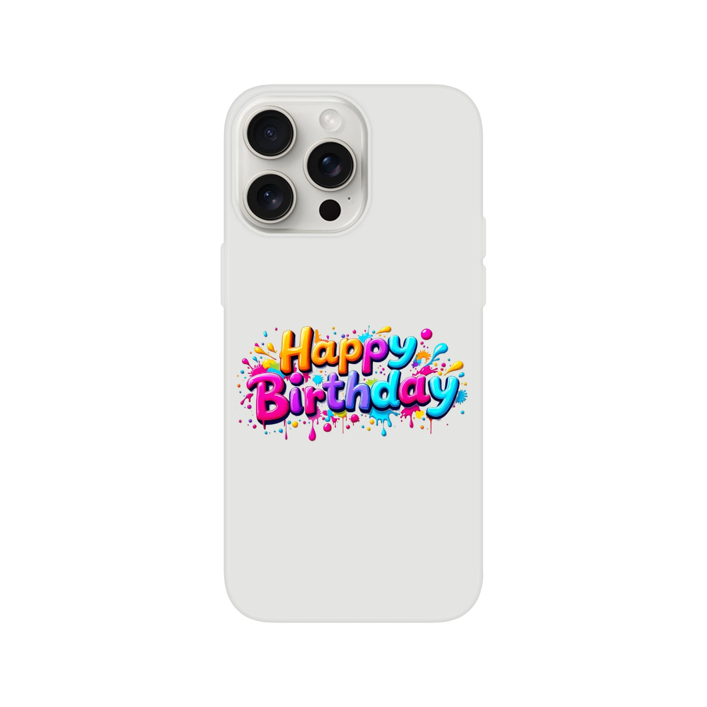 iPhone Flexi mobildeksel – 95 bursdagsdesign - Trykk Uttrykk Print Material