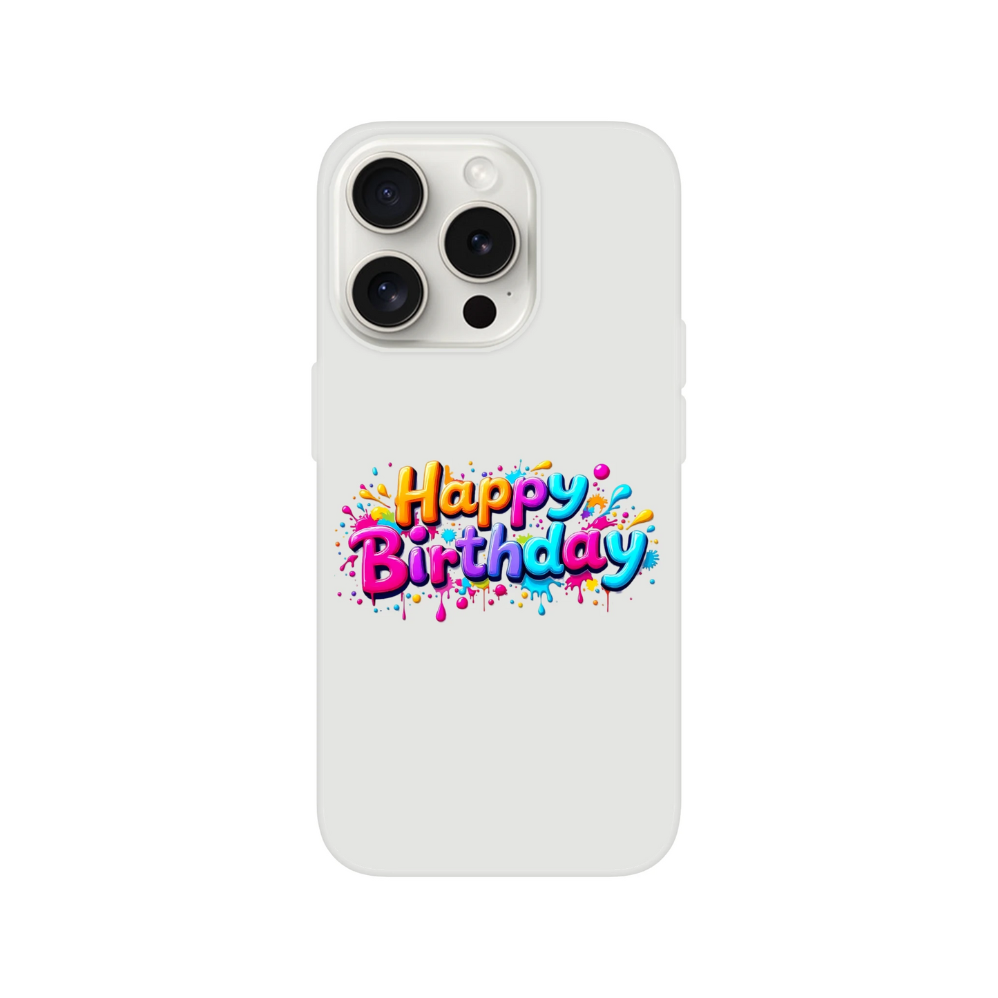 iPhone Flexi mobildeksel – 95 bursdagsdesign - Trykk Uttrykk Print Material