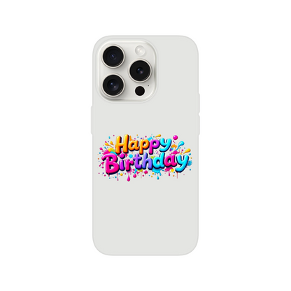 iPhone Flexi mobildeksel – 95 bursdagsdesign - Trykk Uttrykk Print Material