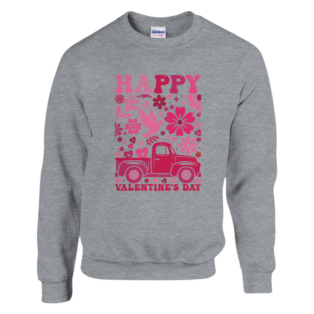 Klassisk unisex genser med rund hals – 40 Valentinsdesign - Trykk Uttrykk Print Material (Store description) #