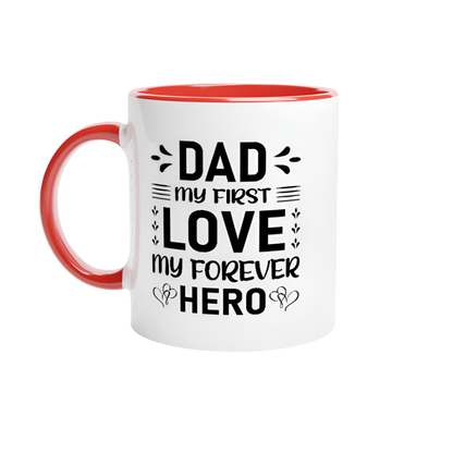 Keramikkopp med farget innside – 6 farsdagsdesign – 11 oz - Trykk Uttrykk Print Material (Store description) #