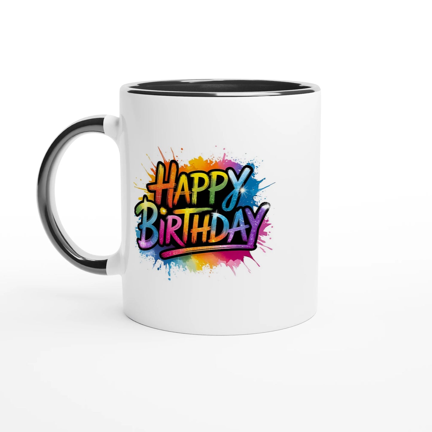 Keramikkkopp med farget innside – 95 bursdagsdesign  (11 oz) - Trykk Uttrykk Print Material