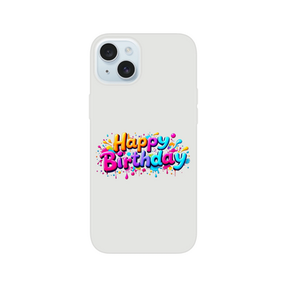 iPhone Flexi mobildeksel – 95 bursdagsdesign - Trykk Uttrykk Print Material