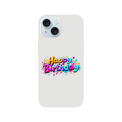 iPhone Flexi mobildeksel – 95 bursdagsdesign - Trykk Uttrykk Print Material
